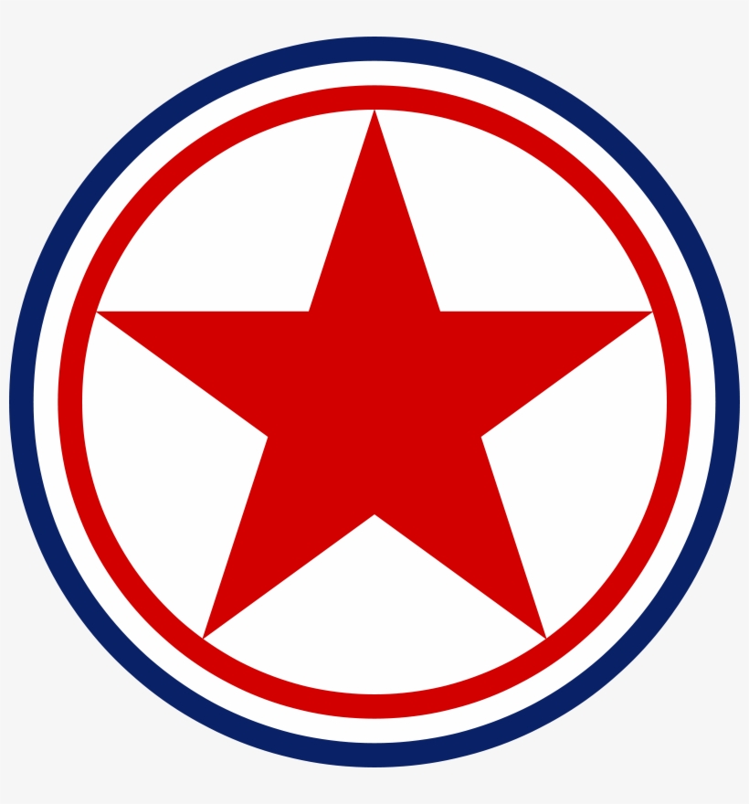 Roundel Of The Korean Peoples Army Air Force - North Korea Air Force Logo, transparent png