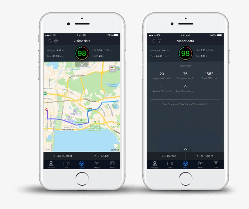 It Can Automatically Manage The Trip And Record The - Halocam C1 Fhd 1080p Wifi Connect Car Dash Cam,super, transparent png