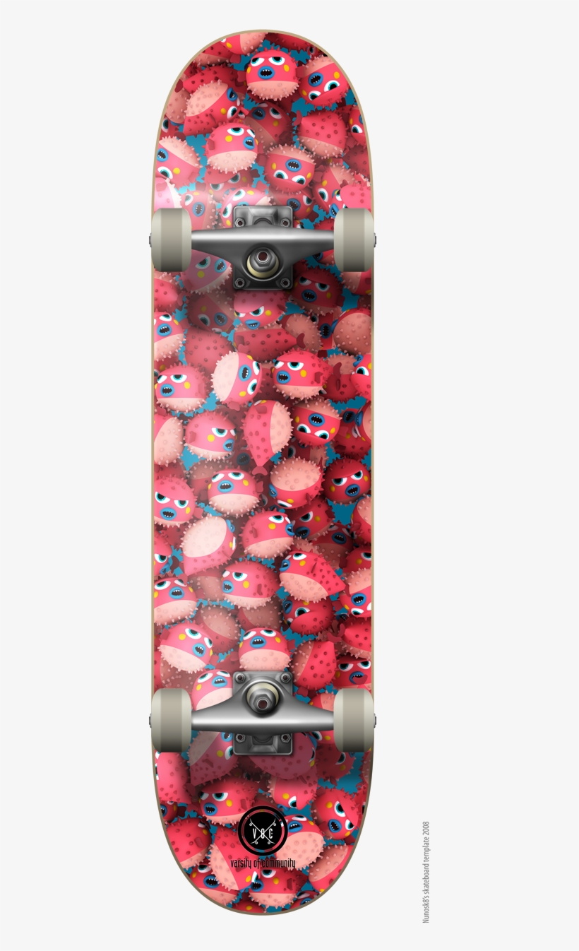 Fugu Skate Deck By Cesc Grané, Via Behance Skateboard - Skateboard, transparent png