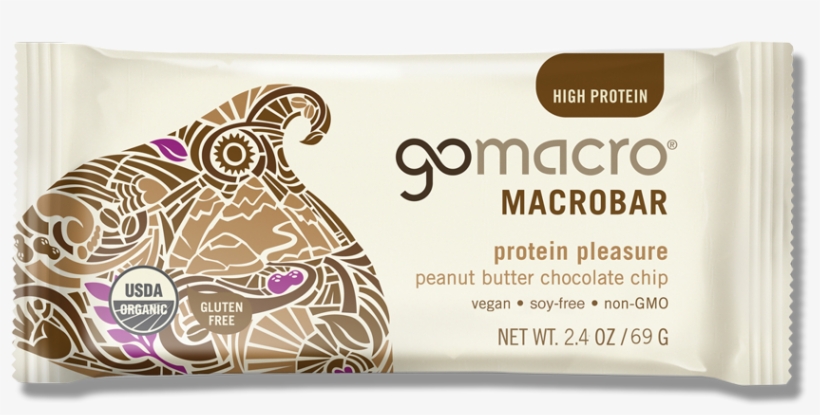 Protein Pleasure - Gomacro Peanut Butter Chocolate Chip, transparent png