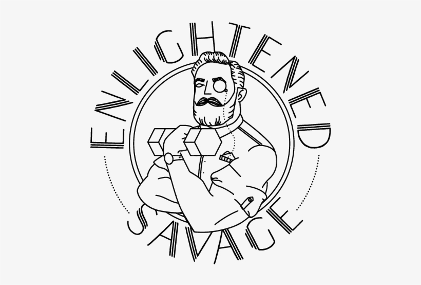 Enlightened Savage Guides Black Square, transparent png