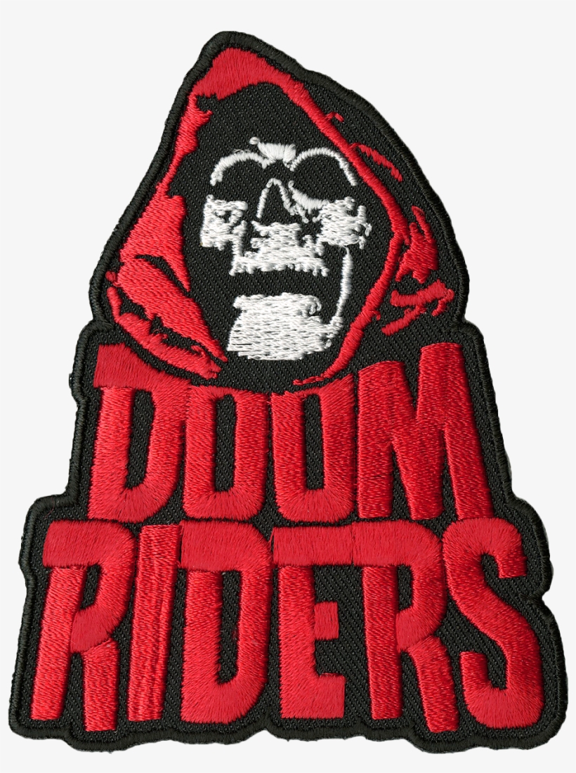 Doomriders "red Reaper" Embroidered Patch, transparent png