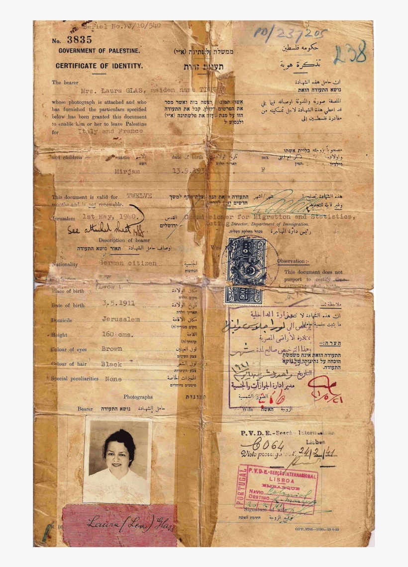 Passport With Aristides De Sousa Mendes Life-saving - Plywood, transparent png