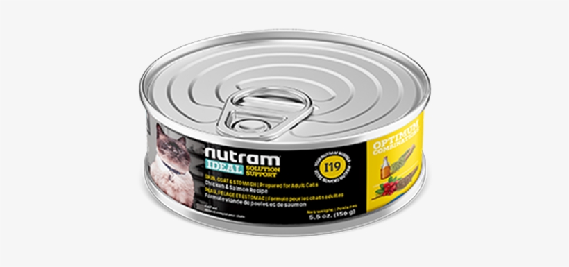 Nutram Ideal Cat Adult Chicken & Salmon I19 156 G - Chicken As Food, transparent png