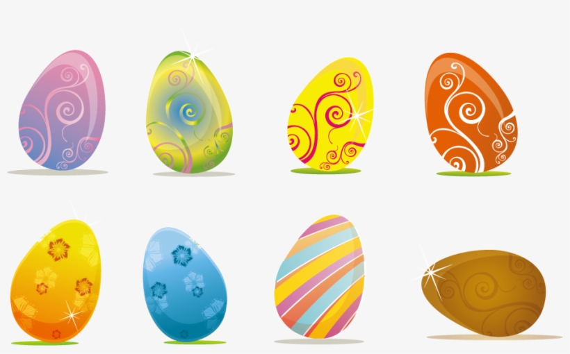 Easter Eggs By Free Vector Stock - Hipster Easter Eggs Vector, transparent png
