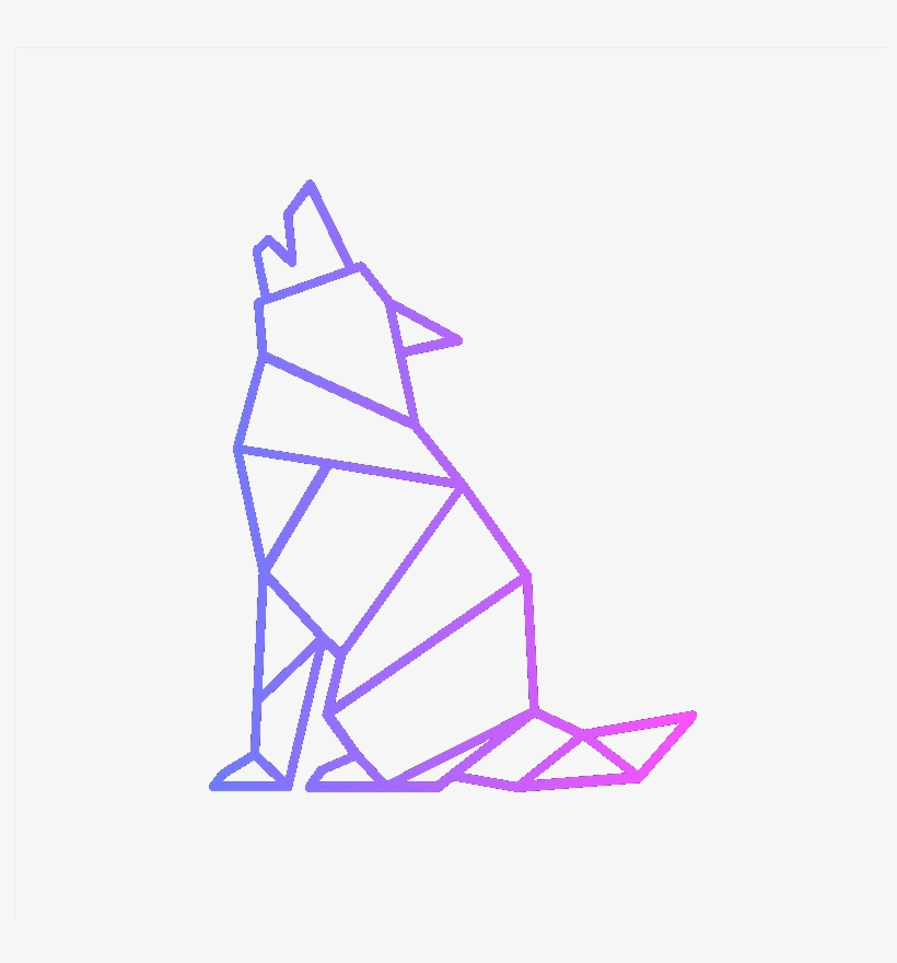 Dapp Wolf - Line Art, transparent png