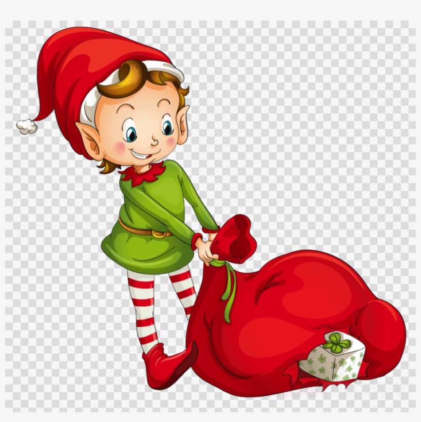 Elves Christmas Clipart Santa Claus Christmas Elf Clip - Christmas Elf Png, transparent png