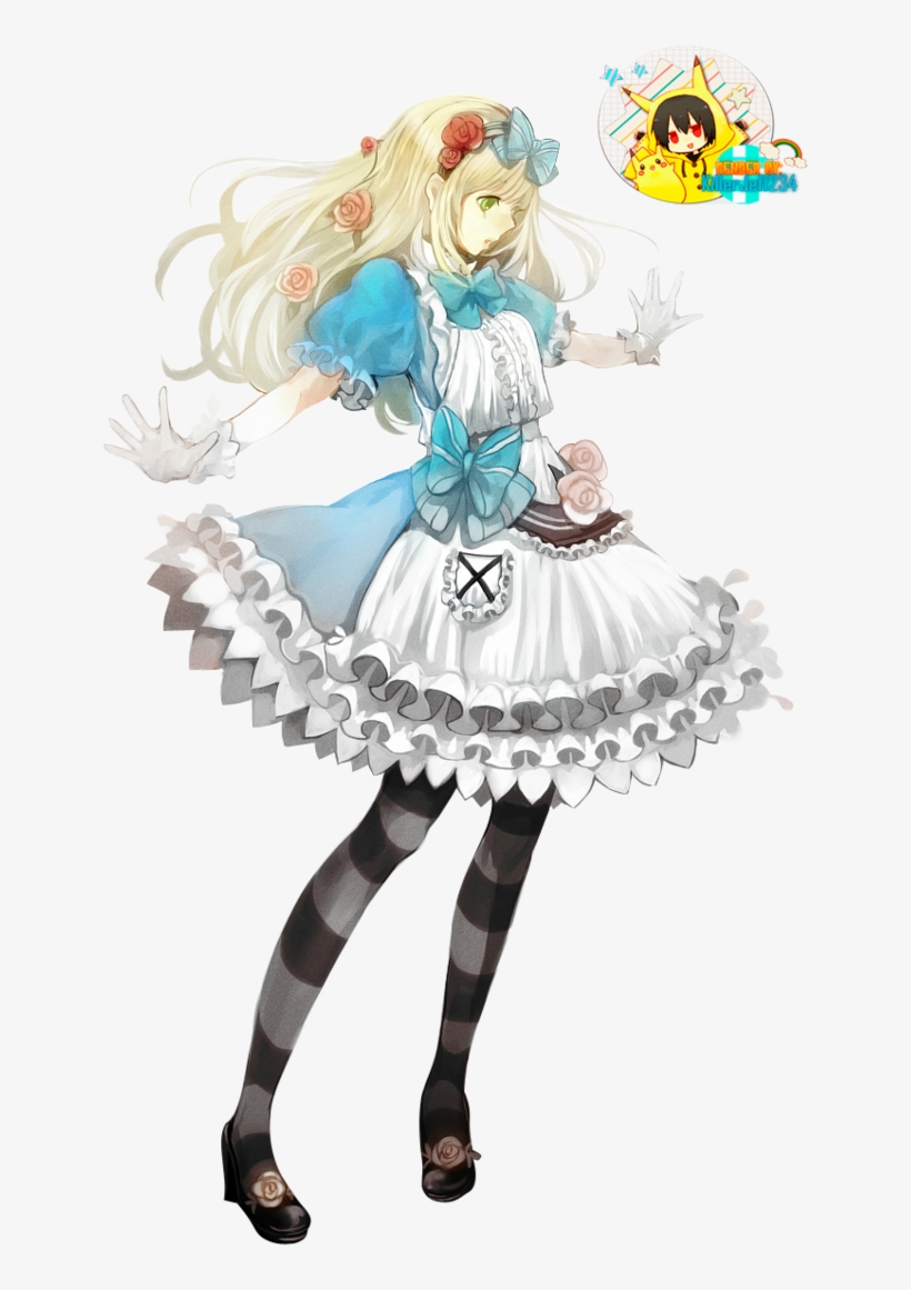 Alice In Wonderland Anime Png - Alice Anime, transparent png