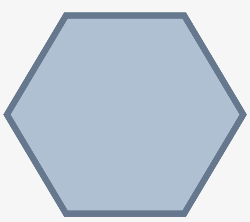 It Is A Hexagon With Six Straight Lines That Meet To - Polygons Hexagon, transparent png