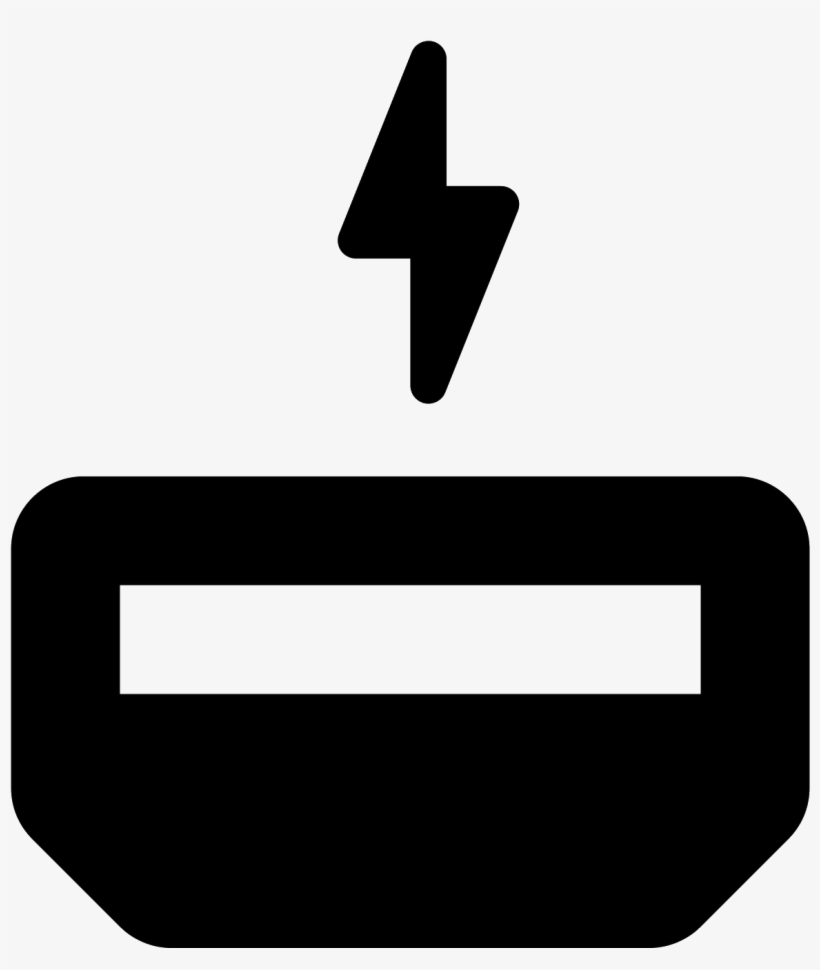 The Icon Is A Logo Of Thunderbolt - Icon, transparent png
