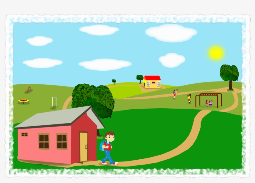 Fondo-paisaje - Cartoon, transparent png