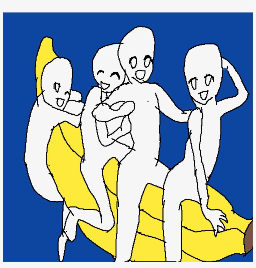 Banana Boat Collab - Cartoon, transparent png