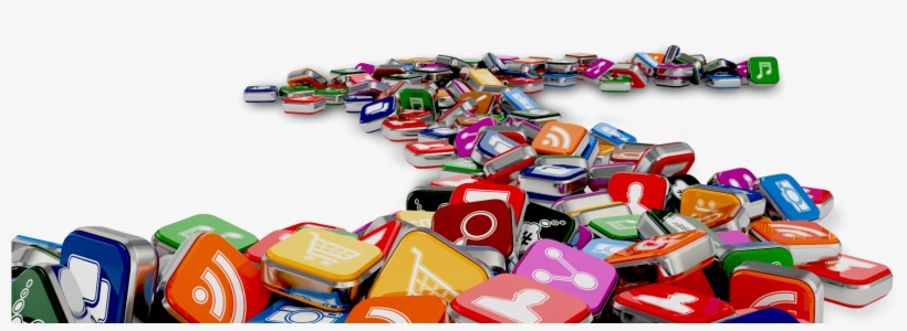 Oa-icons - Mobile Apps Background 3d, transparent png