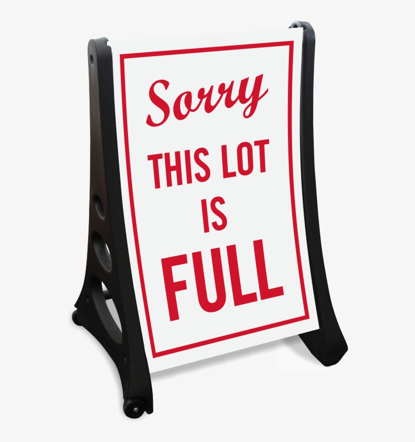 Zoom, Price, Buy - Parking Lot Full Sign, transparent png