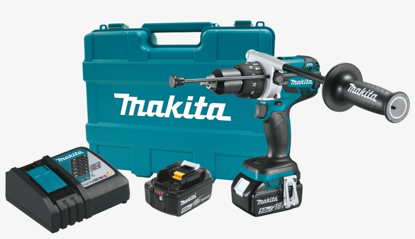 18v Lxt® Lithium‑ion Brushless Cordless 1/2" Hammer - Makita Xfd07t, transparent png