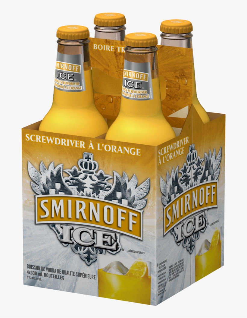 Smirnoff Vodka - Smirnoff Ice Malt Beverage, Premium, Original - 6 Pack,, transparent png