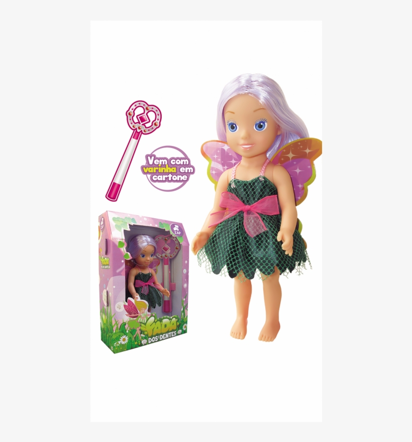 Boneca Fada Dos Dentes Branca Zap - Boneca De Brinquedo Fada Dos Dentes Bebe Branca Zap, transparent png