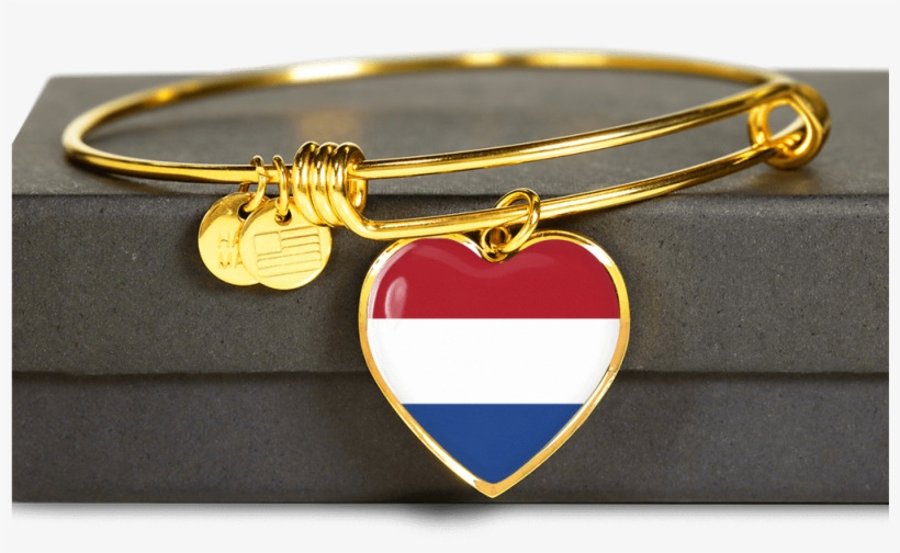 18k Gold Finished Heart Pendant Bangle Bracelet - Someone I Love Was Born Today, transparent png
