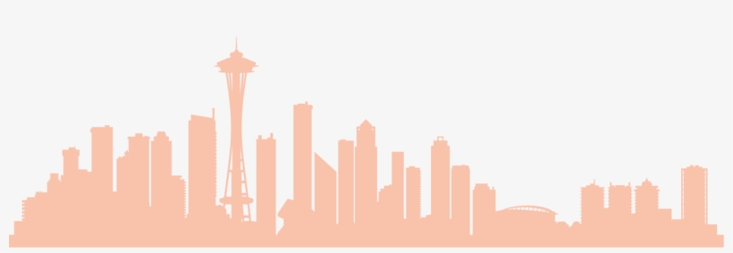 Seattle-skyline - Seattle Skyline Silhouette, transparent png