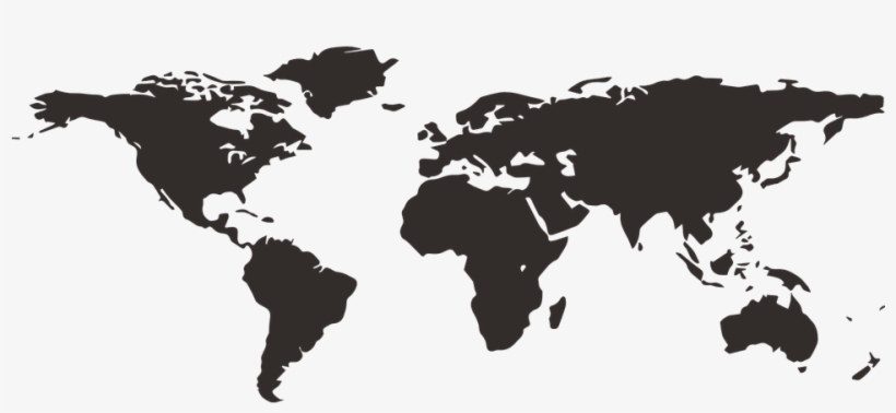 If You Live In Country Outside Of The United States - World Map Simple Transparent Background, transparent png