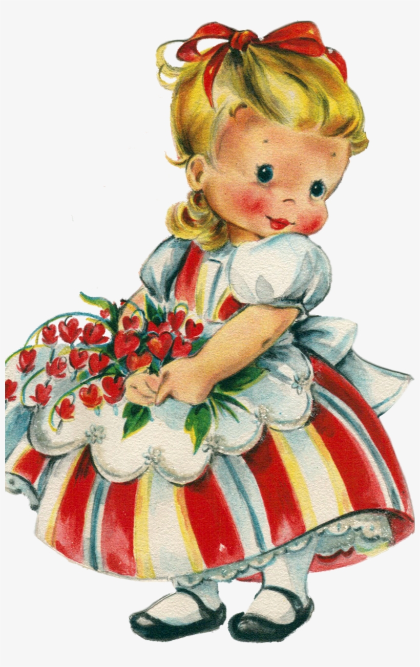 Vintage Valentine Sweet Girl - Valentines Necklace, Young Love Necklace, Valentine's, transparent png