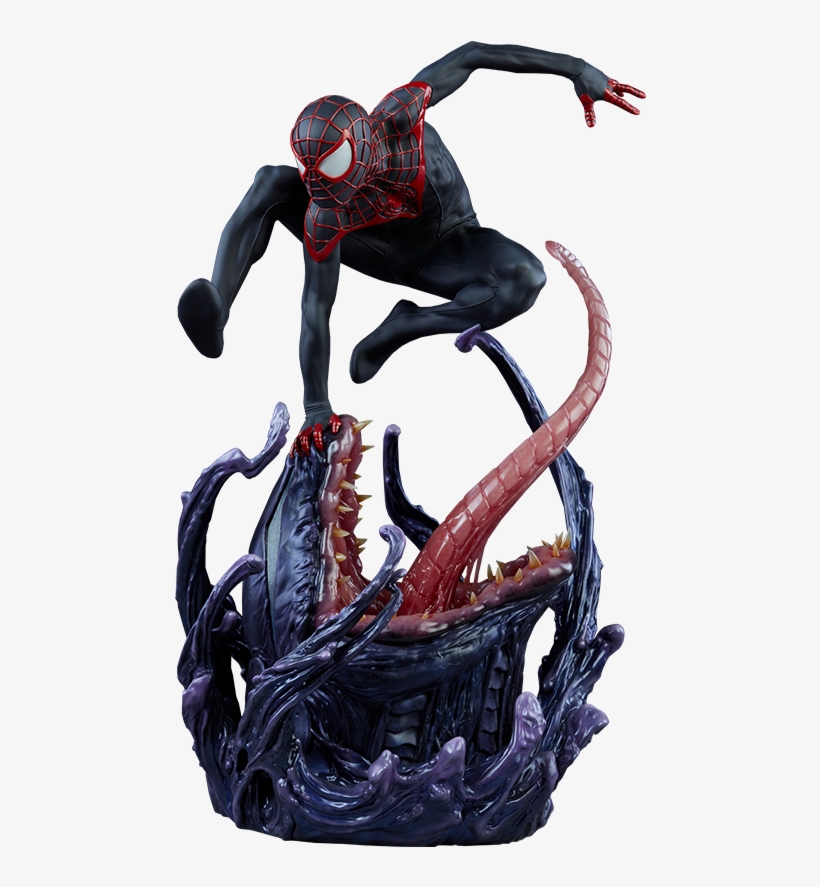 Miles Morales Premium Format Statue - Miles Morales Spiderman Ong, transparent png