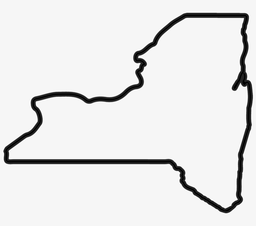 New York Outline Rubber Stamp State Rubber Stamps Stamptopia - New York Outline, transparent png