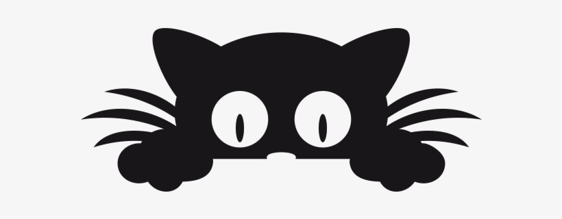 Sticker Chat Caché - Cat Decals, transparent png