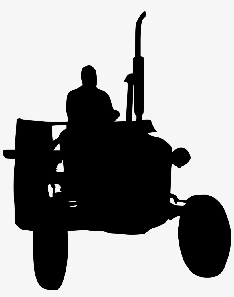 6 Tractor Silhouette Onlygfx Com - Sjabloon Tractor, transparent png