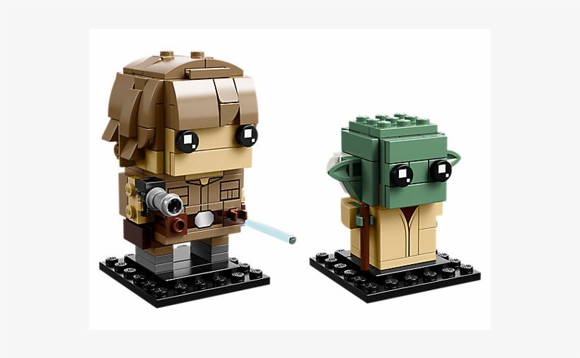 Lego Hot Toys - Lego Brickheadz Luke And Yoda, transparent png