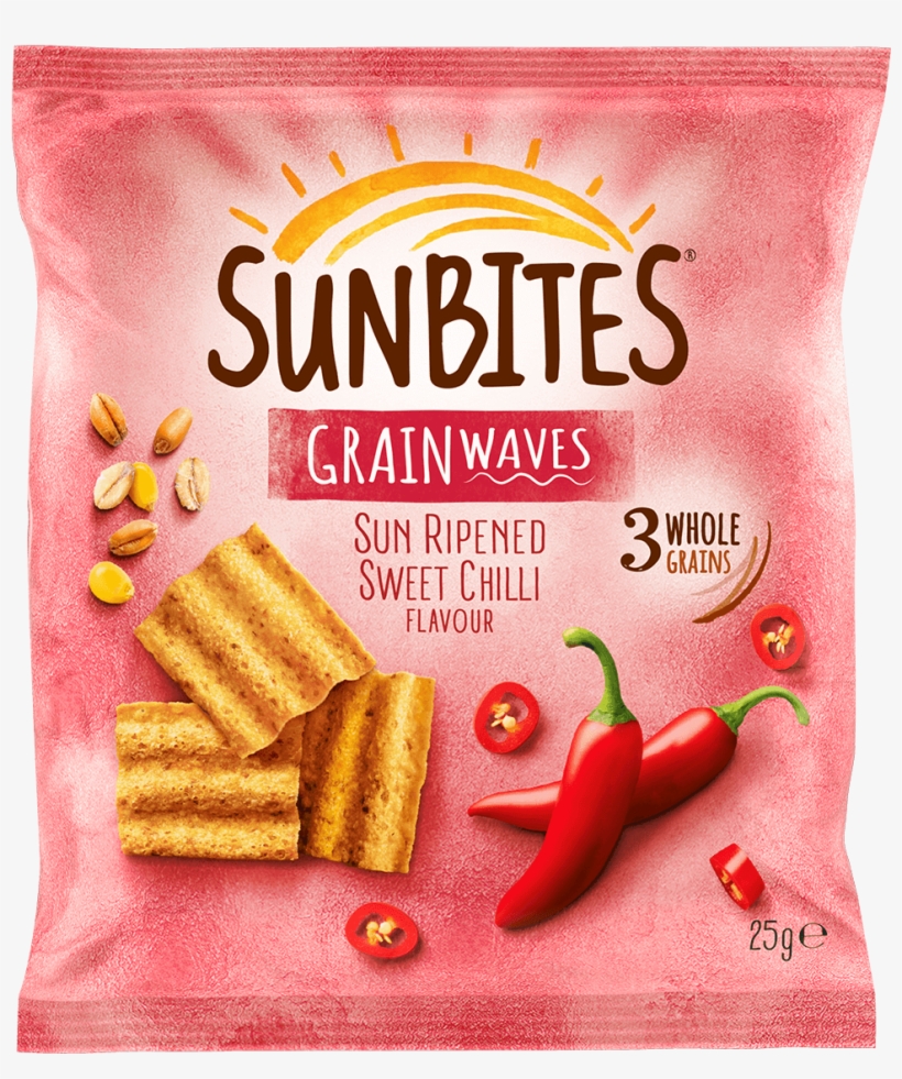 Try Our Deliciously Crunchygrain Waves - Sunbites Sweet Chilli, transparent png