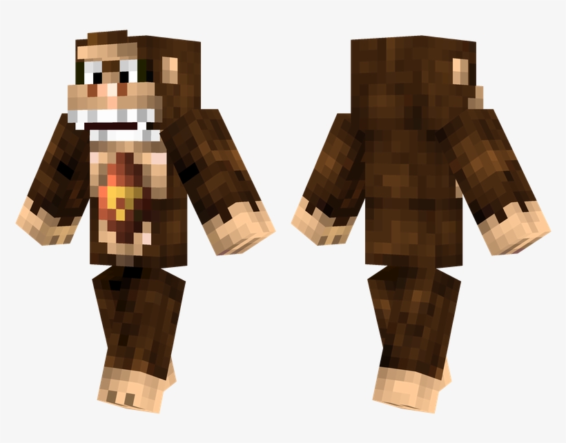 Donkey Kong - Skin Minecraft Pe Slenderman, transparent png