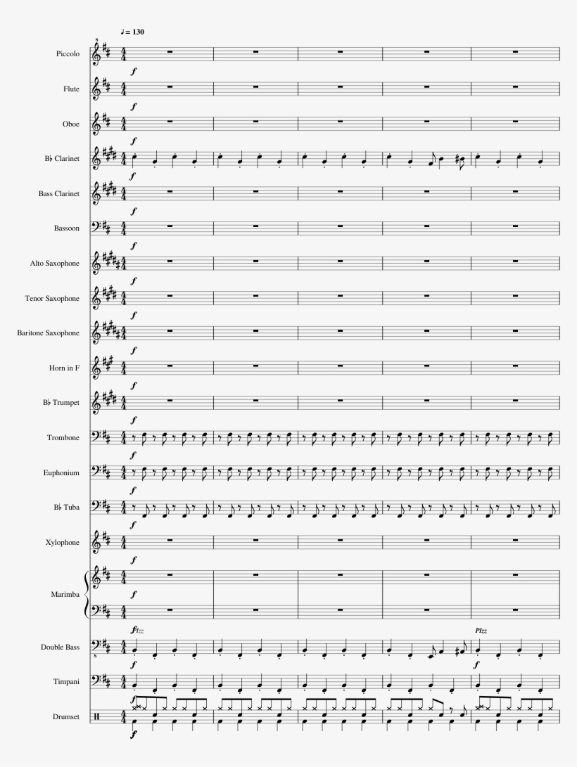 Print - Battle Cats Battle Theme Clarinet, transparent png