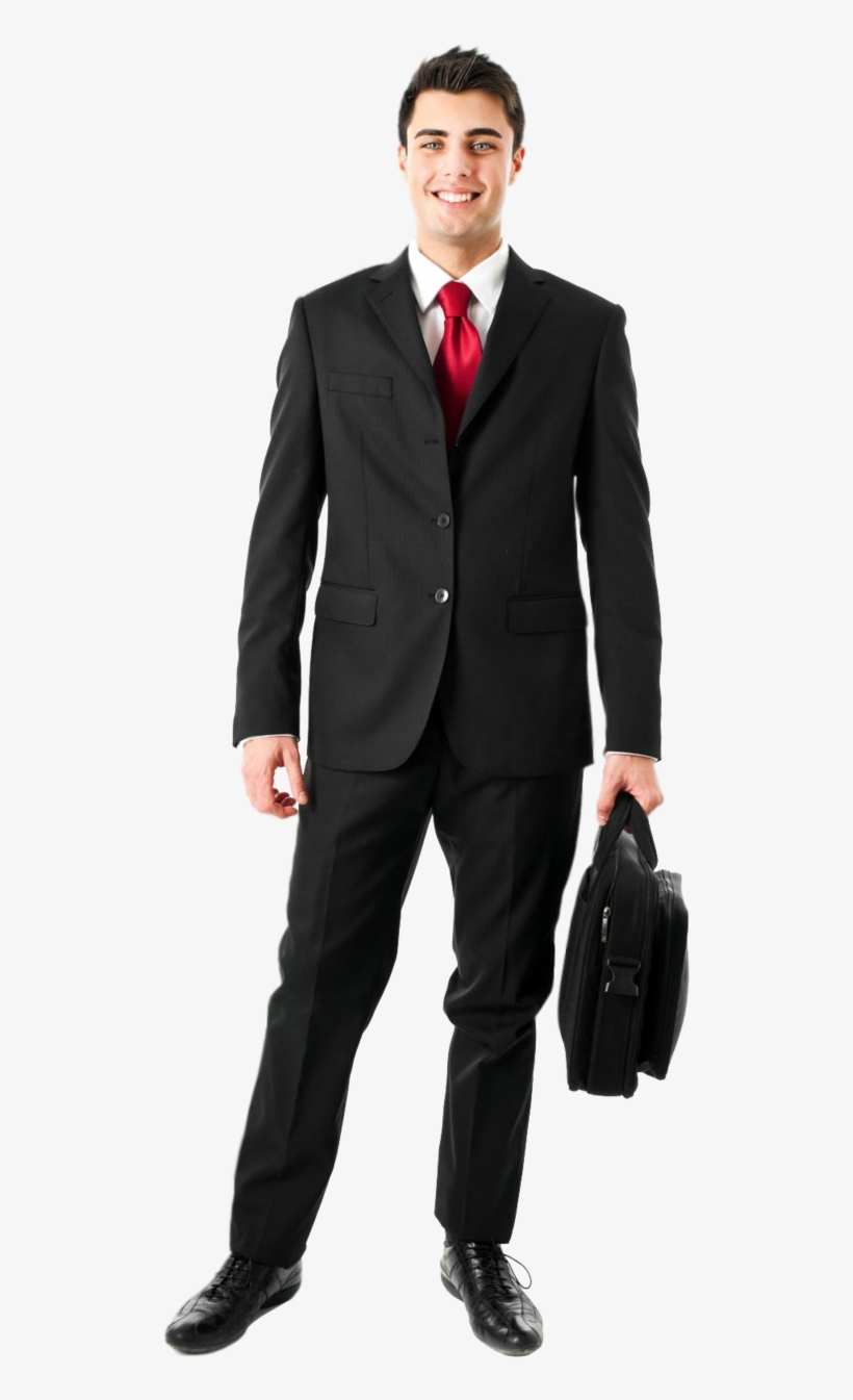 Businessman With Briefcase Png - Business Man - 800x1378 PNG Download
