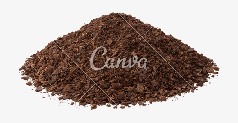 Small Pile Potting Soil - Chocolate, transparent png