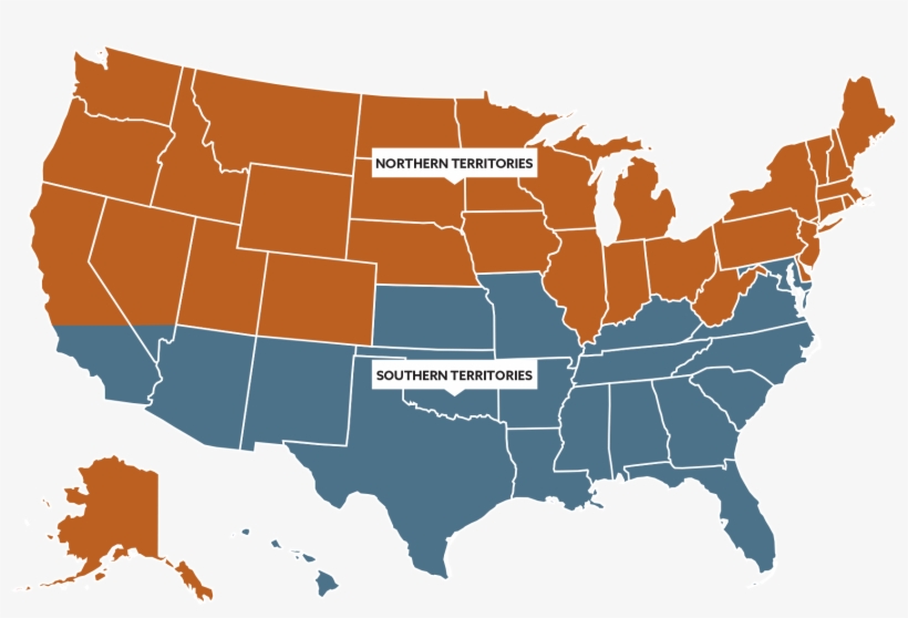 The Sales Team - Blue Map Of United States, transparent png