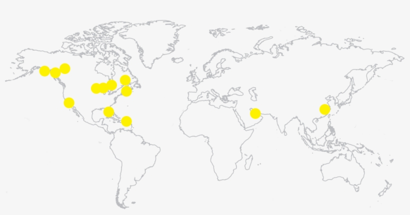 Areas We Serve - World Map, transparent png