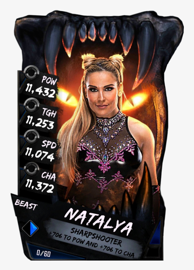 Natalya S4 16 Beast - Wwe Supercard Beast Cards, transparent png