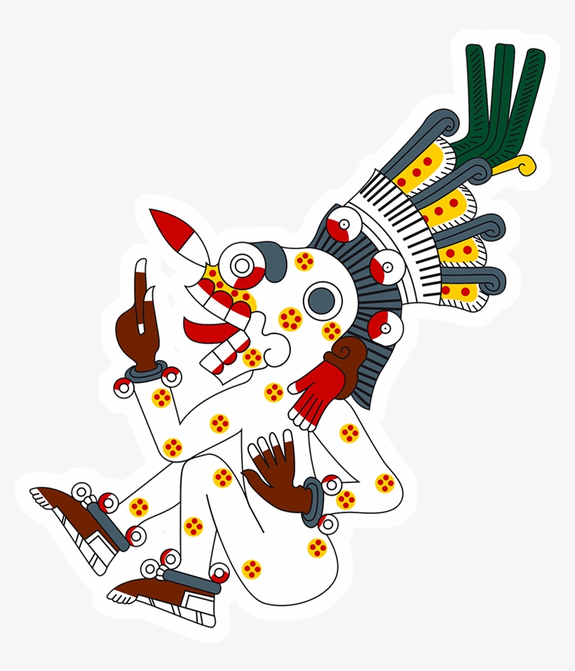 Merchant Drawing Aztec Png Black And White Download - Mictlantecuhtli Aztec God, transparent png
