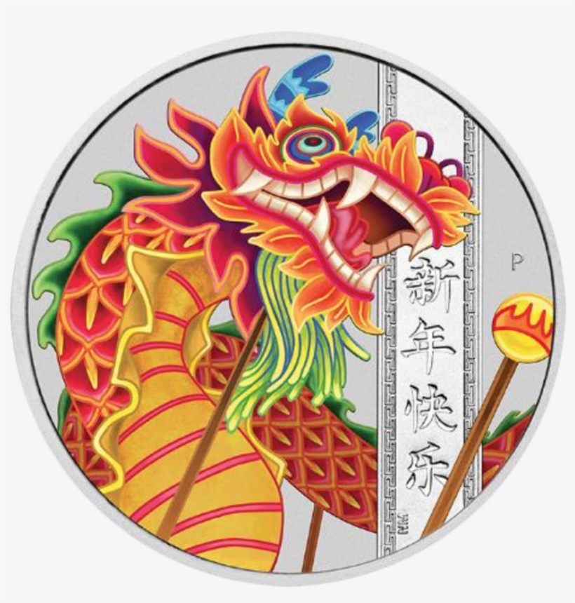 2019 Australian Chinese New Year 1oz Silver Coin - Silver Coin, transparent png