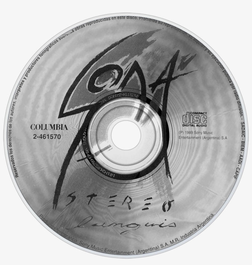 Soda Stereo Languis Cd Disc Image - Soda Stereo, transparent png