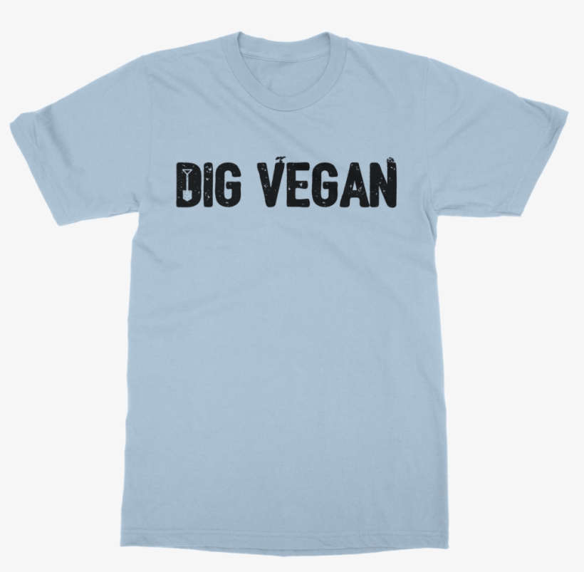 Dig Vegan Logo ﻿classic Adult T-shirt - Am A Designer T Shirts, transparent png