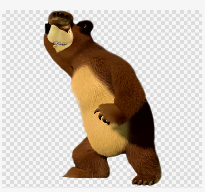 Masha Y El Oso Oso Png Clipart Bear Clip Art - Pen Drawing No Background, transparent png