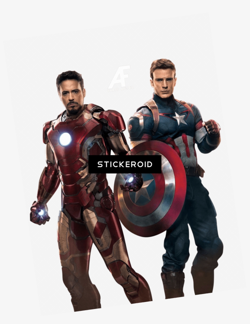 Avengers Ironman Captain America - Iron Man Capitán América, transparent png