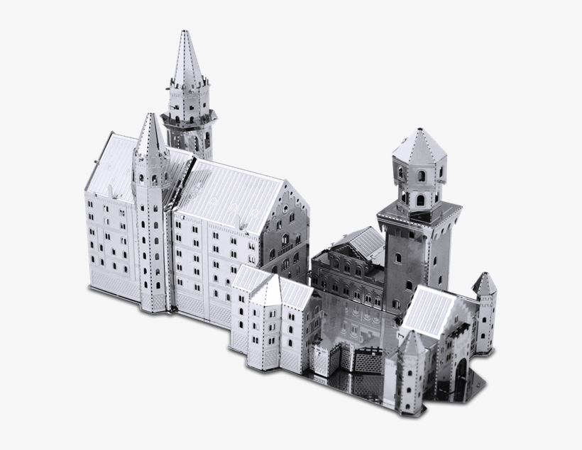 Picture Of Neuschwanstein Castle - 3d Metal Models Swan Castle, transparent png