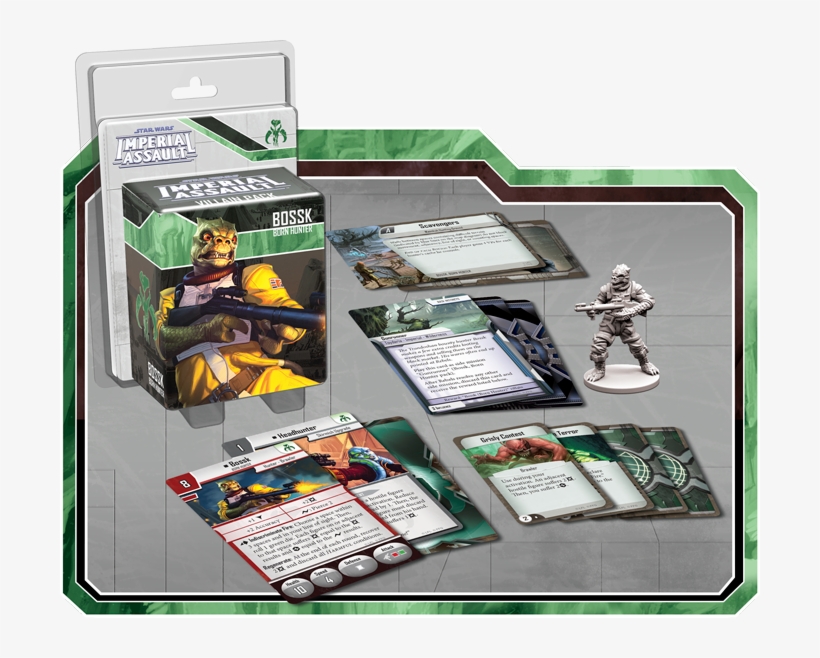 Imperial Assault - Bossk Villain Pack, transparent png