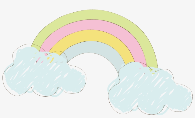 Pink Circle - Rainbow - Cartoon, transparent png