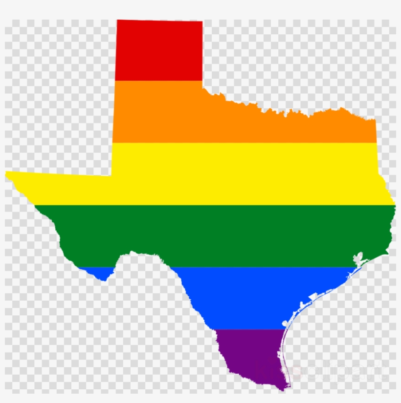 Texas Rainbow Flag Clipart Texas Rainbow Flag Lgbt - Lgbtq Texas, transparent png