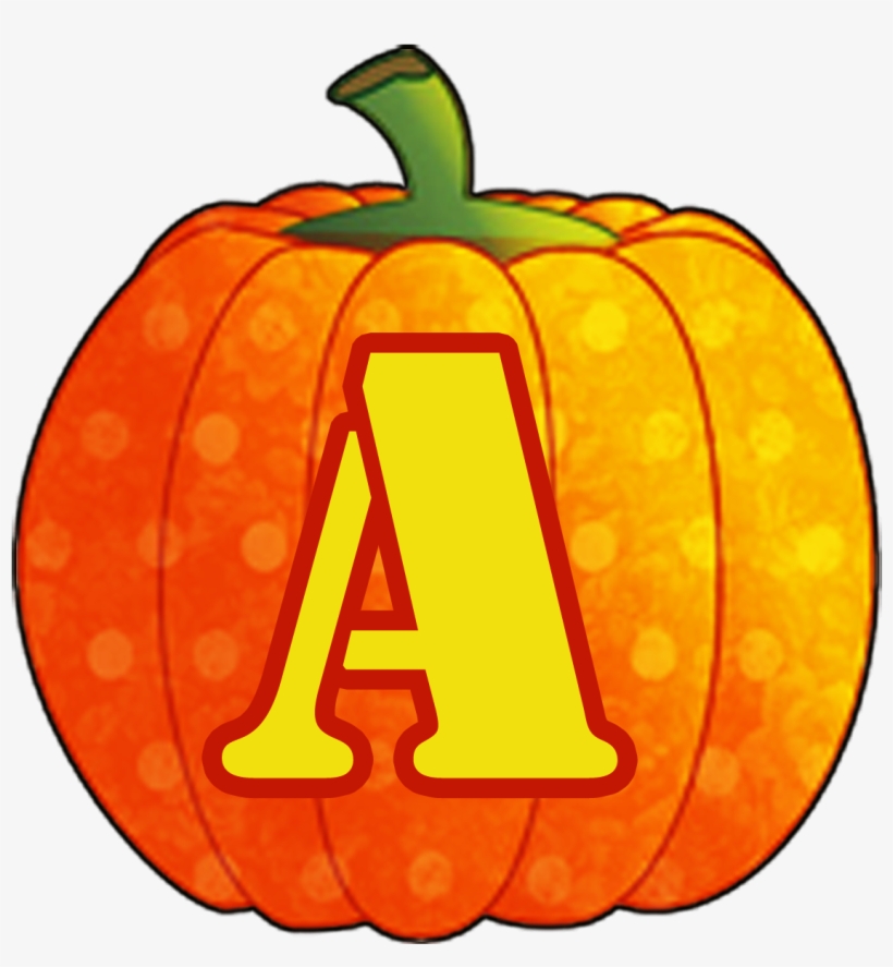 Alfabeto En Calabazas - Letras Calabazas, transparent png