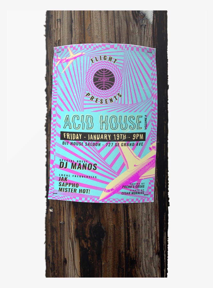 When It Came To Flight's Acid House Event I Combined - Wood, transparent png